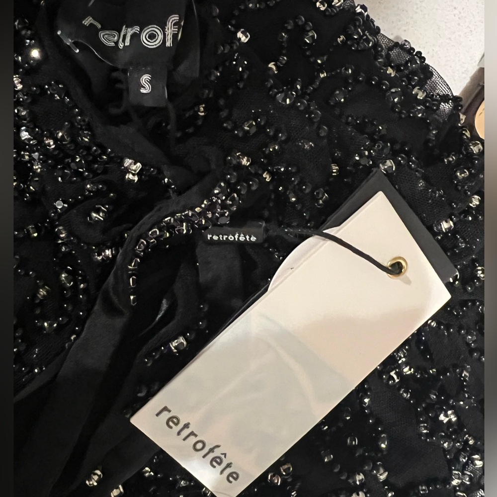 NWT Retrofete Mini Dress Black - Picture 3 of 9